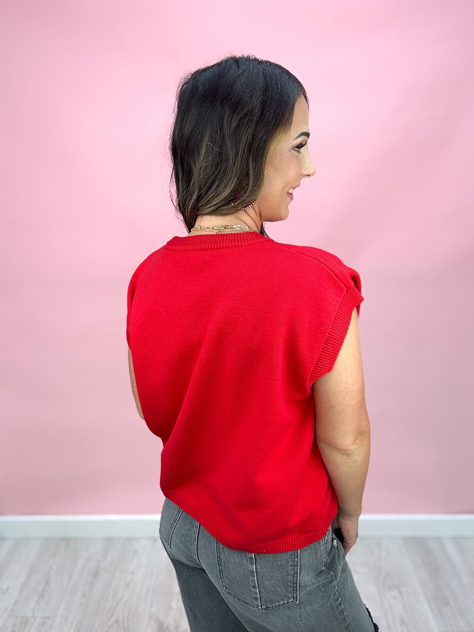 Sylvia Sleeveless Sweater Vest