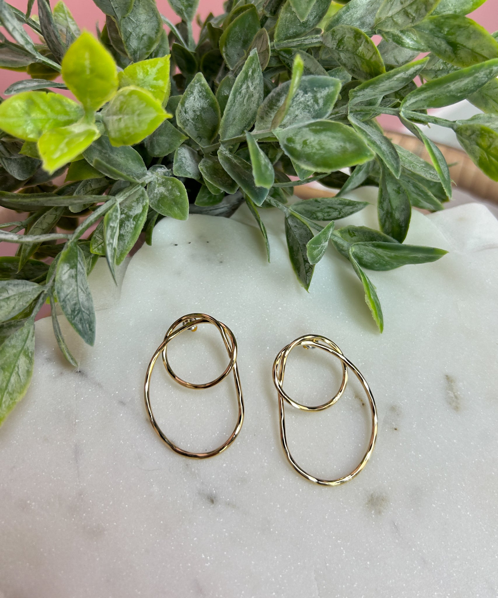 Soren Hammered Hoop Earrings