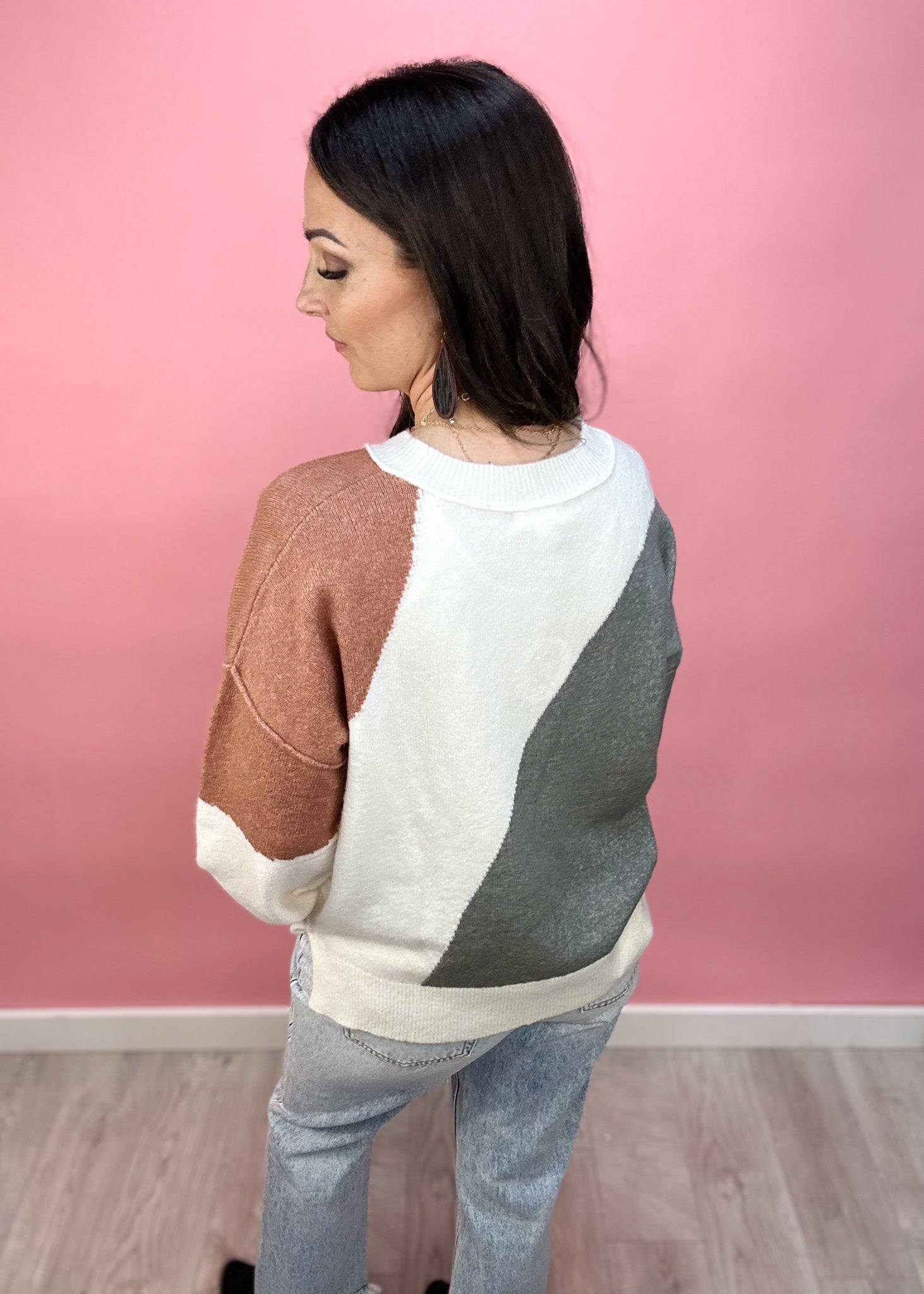 Reyna Colorblock Knit Sweater