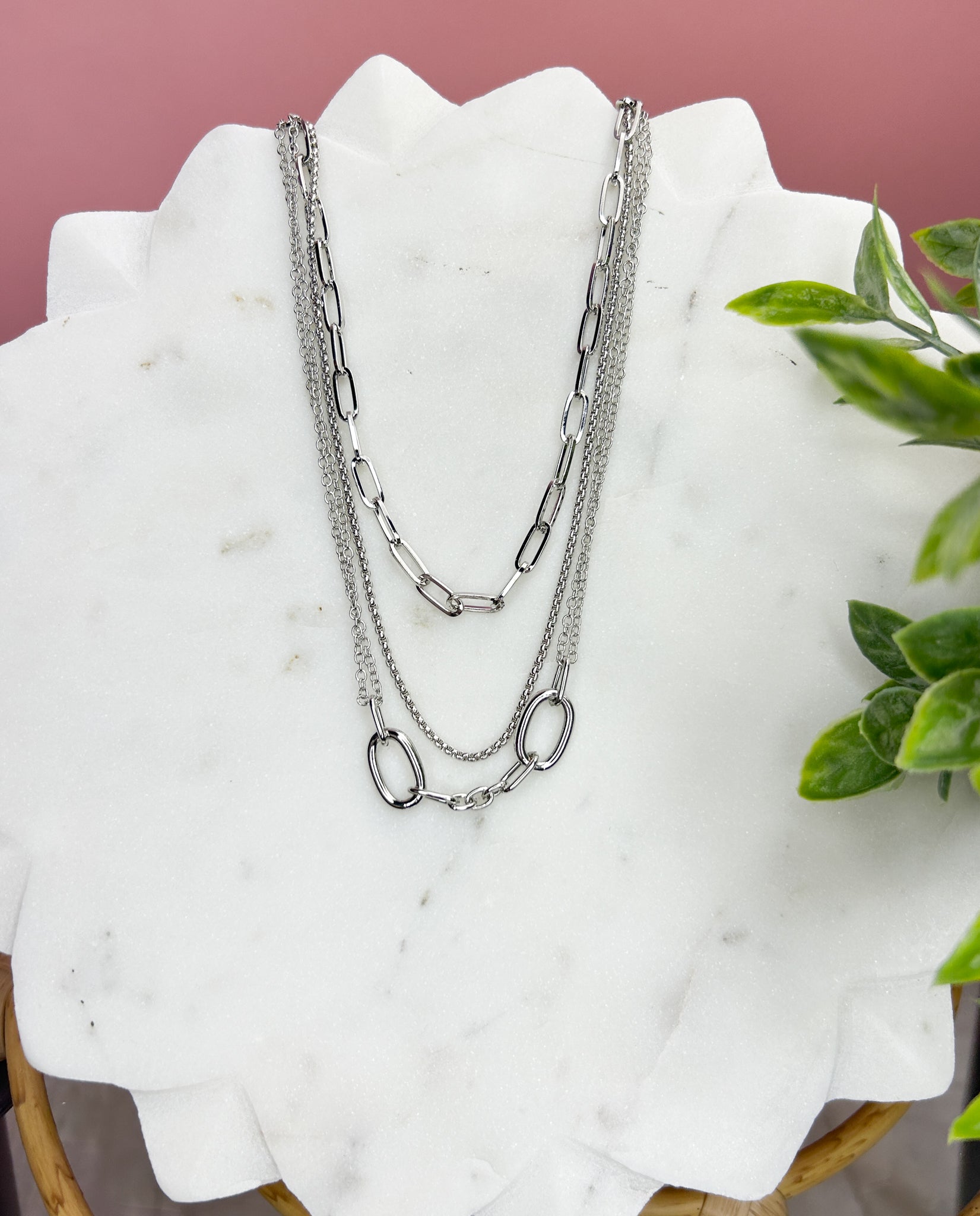 Mcintosh Layered Oval Link Necklace