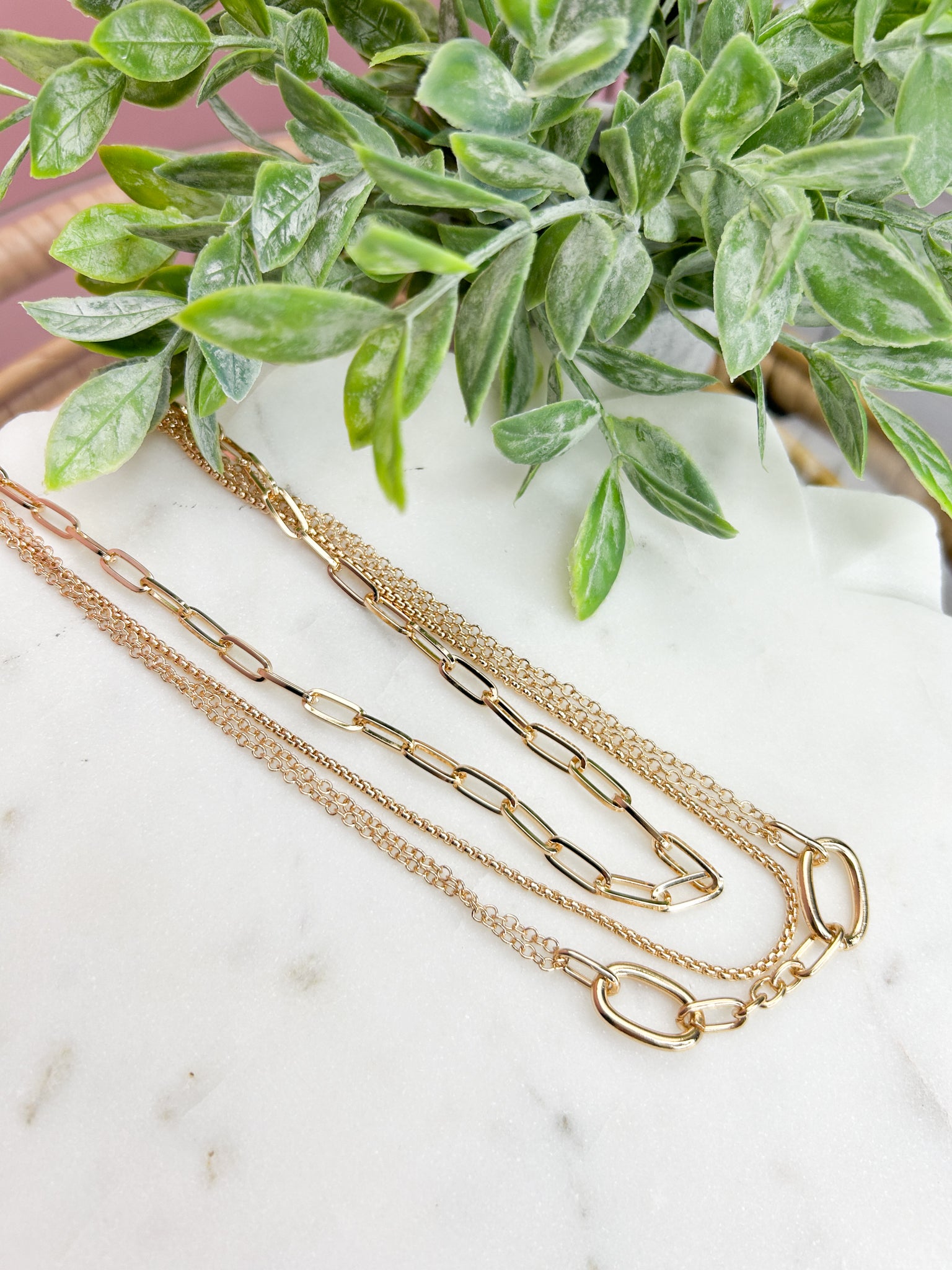 Mcintosh Layered Oval Link Necklace