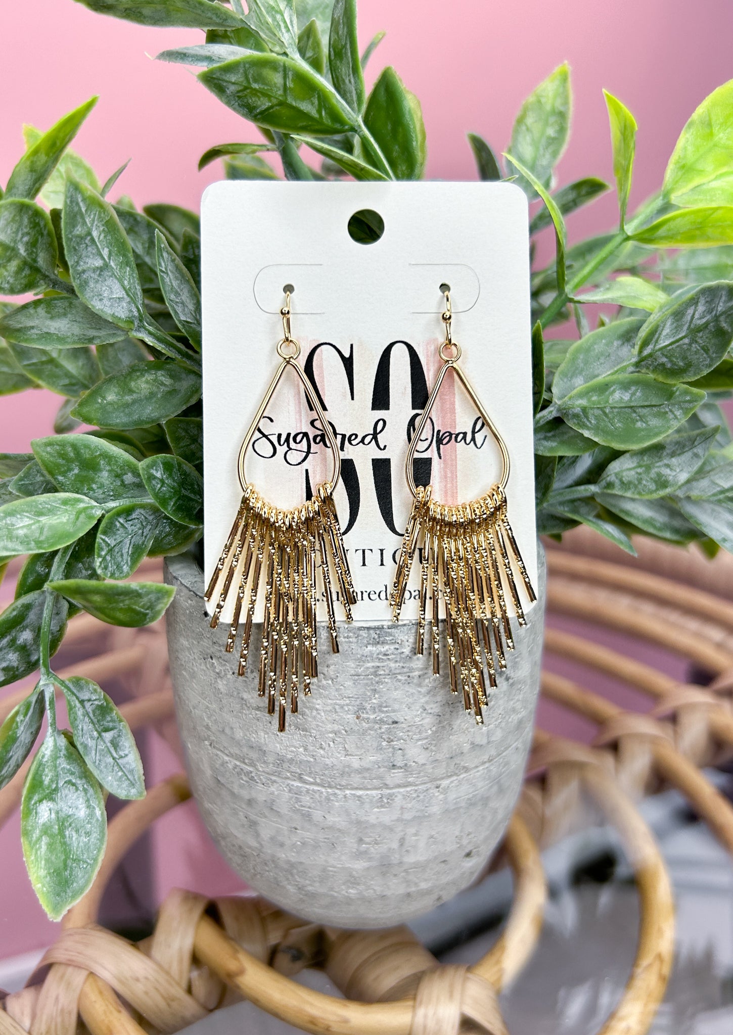 Rivers Fringe Dangle Earrings