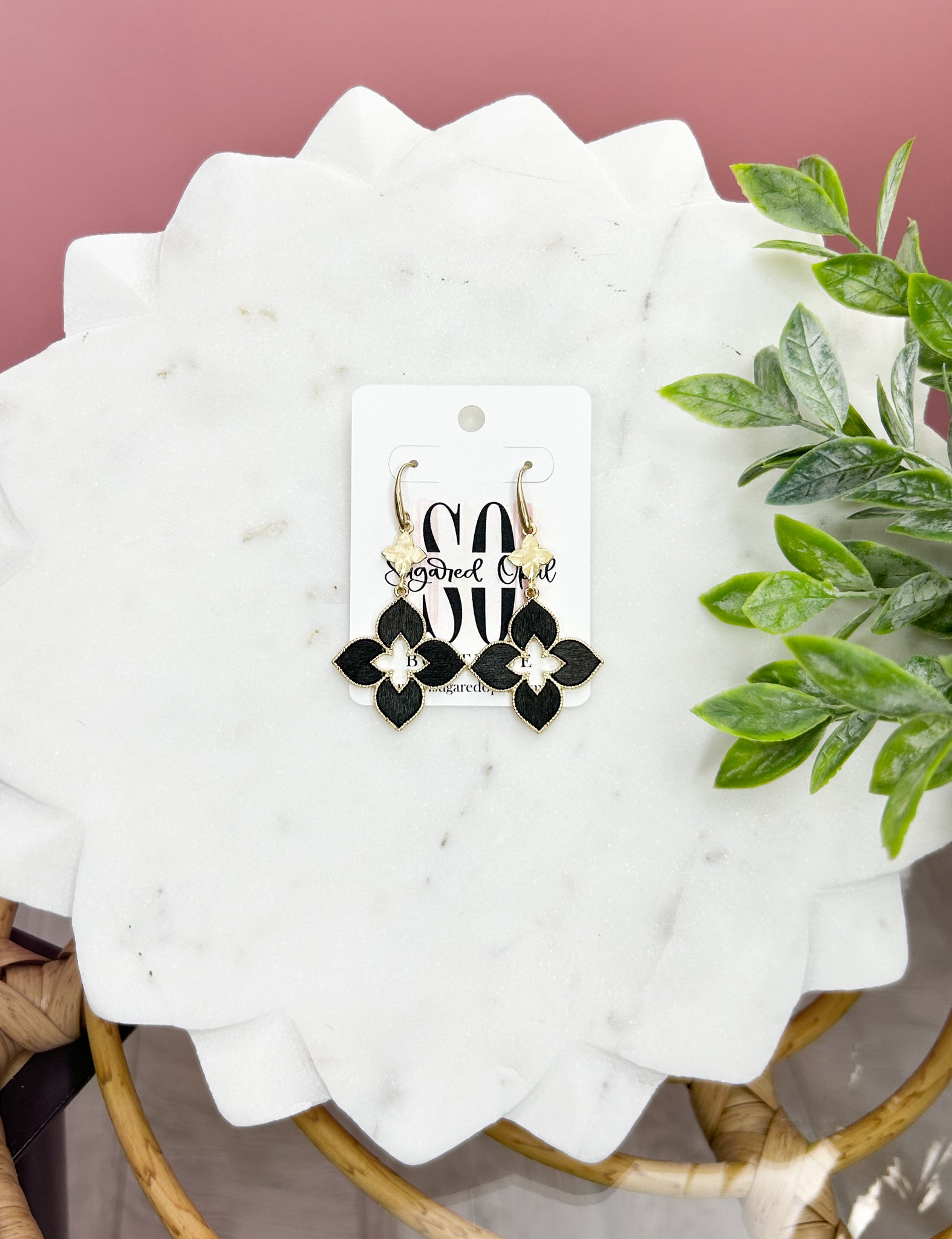 Bailey Quatrefoil Drop Earrings