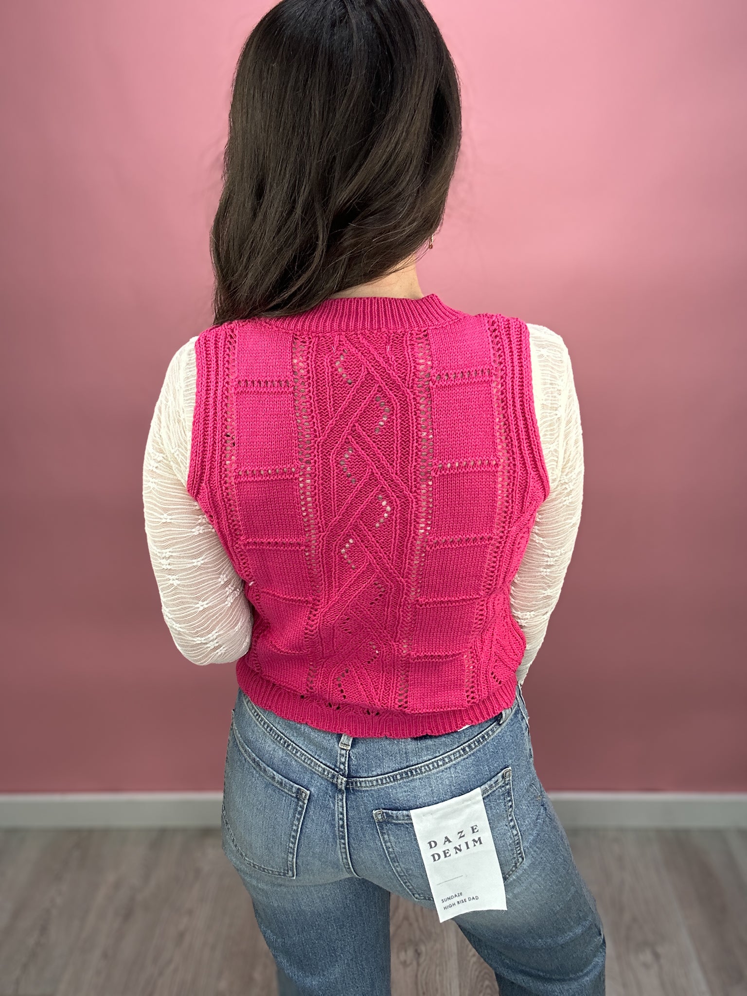 Isabella Embroidered Floral Sweater Vest