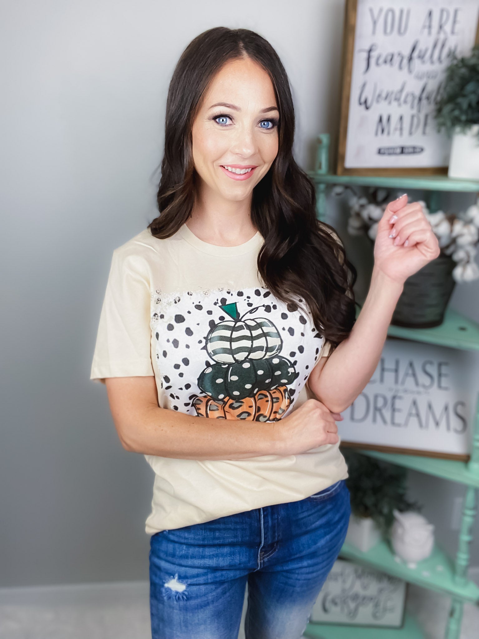 Stacked Pumpkin Graphic Tee