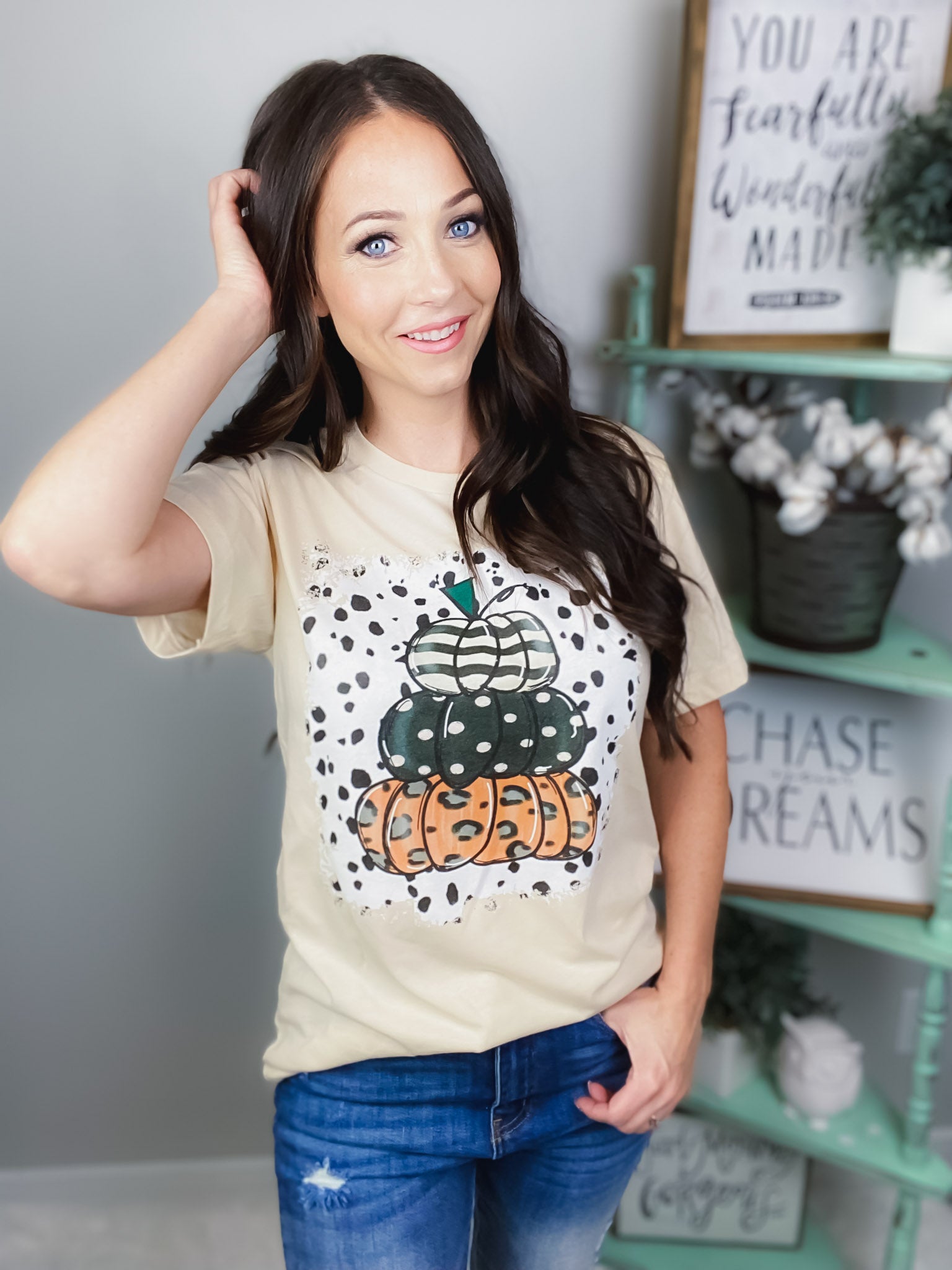 Stacked Pumpkin Graphic Tee