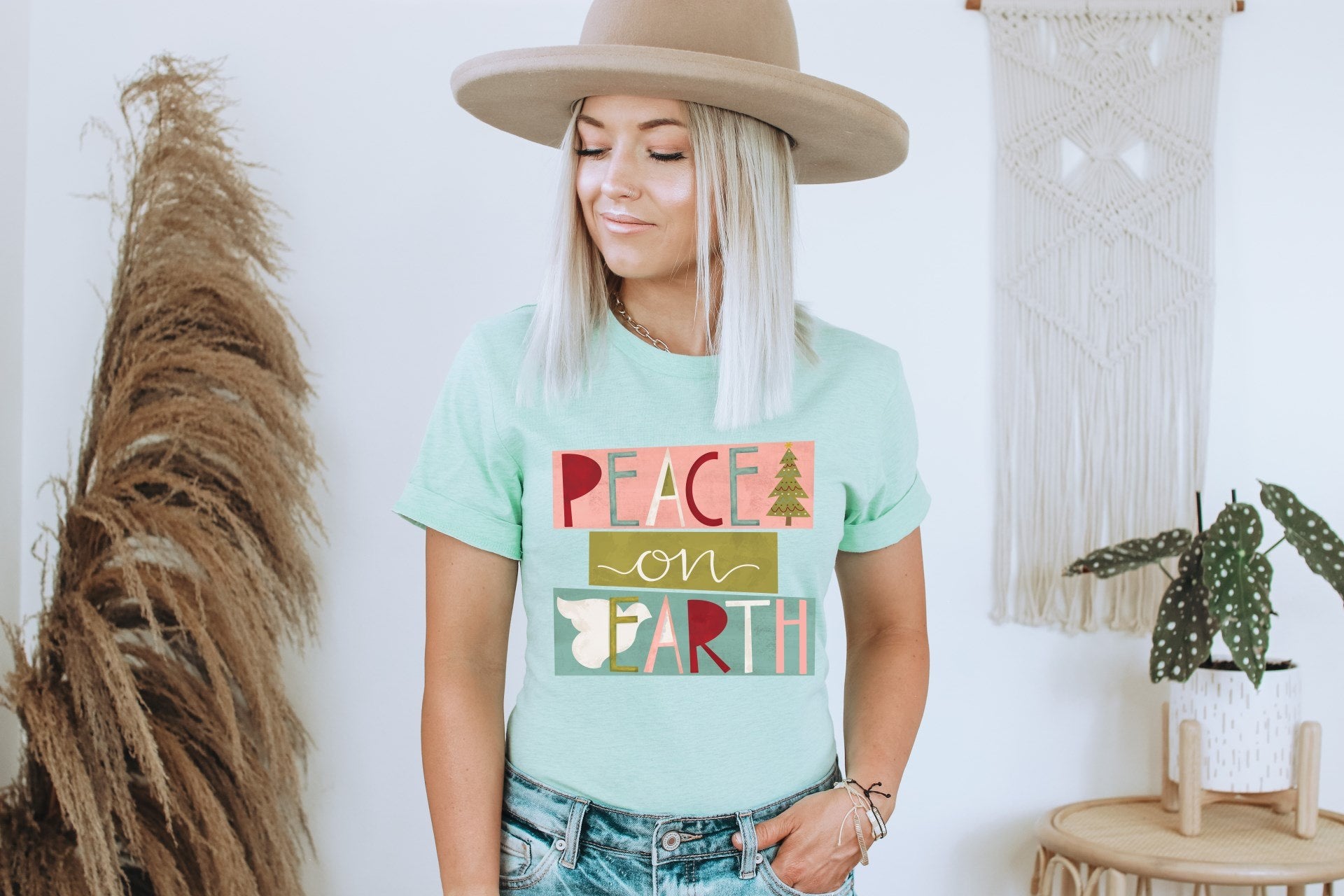 Vintage Peace on Earth Graphic Tee